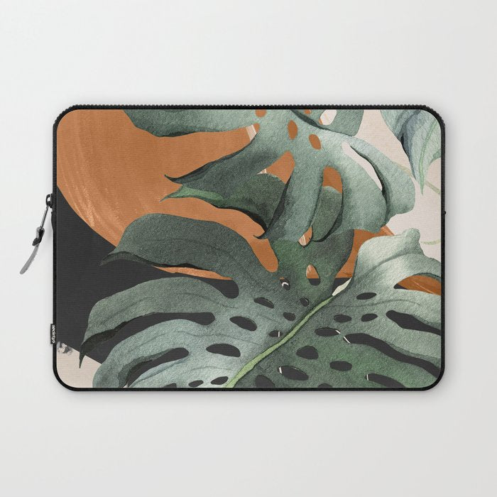 Abstract Art Tropical Leaves 162 Laptop Sleeve Gallery Image 1