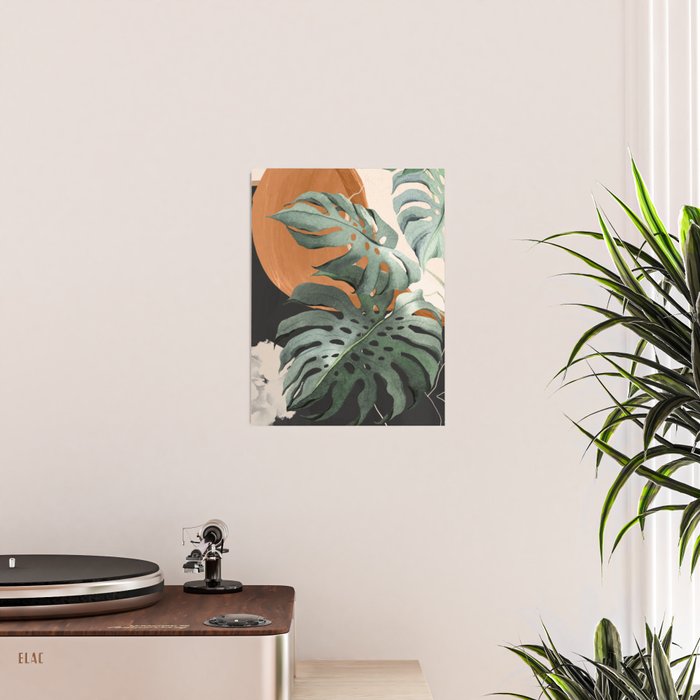 Abstract Art Tropical Leaves 162 Poster Gallery Image 2