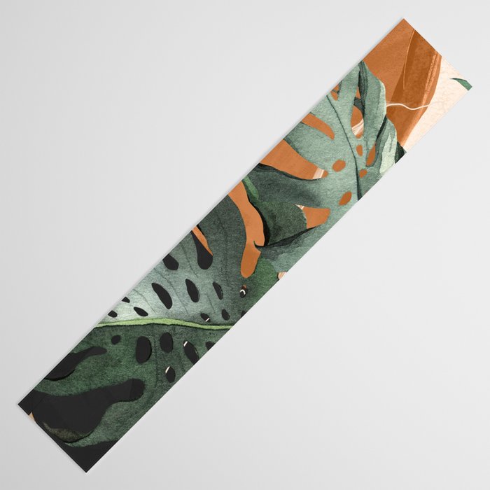 Abstract Art Tropical Leaves 162 Table Runner Gallery Image 3
