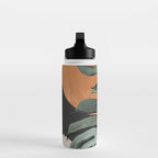 Abstract Art Tropical Leaves 162 Water Bottle Gallery Image 3