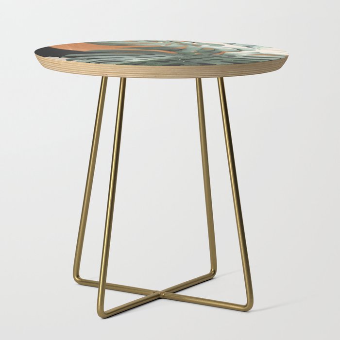 Abstract Art Tropical Leaves 162 Side Table Gallery Image 1