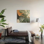 Abstract Art Tropical Leaves 162 Wood Wall Art Gallery Image 2
