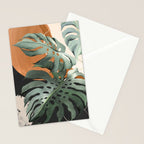 Abstract Art Tropical Leaves 162 Stationery Card Gallery Image 2
