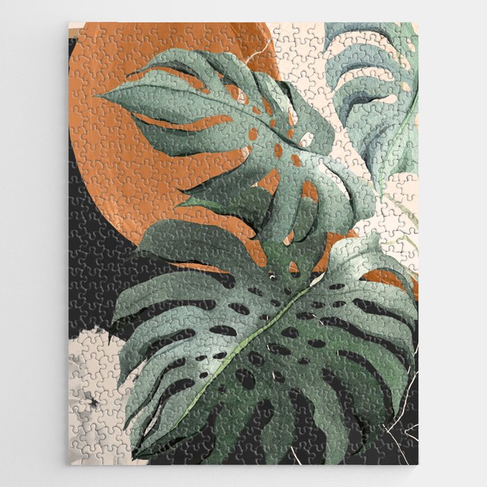Abstract Art Tropical Leaves 162 Jigsaw Puzzle Gallery Image 1