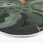 Abstract Art Tropical Leaves 162 Bath Mat Gallery Image 3