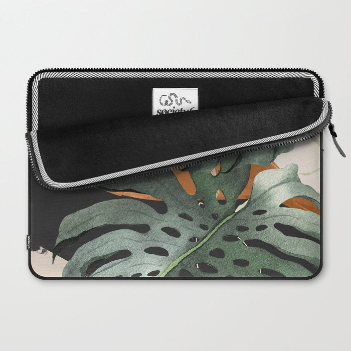 Abstract Art Tropical Leaves 162 Laptop Sleeve Gallery Image 2