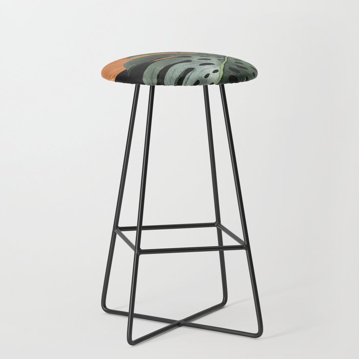Abstract Art Tropical Leaves 162 Stool Gallery Image 1