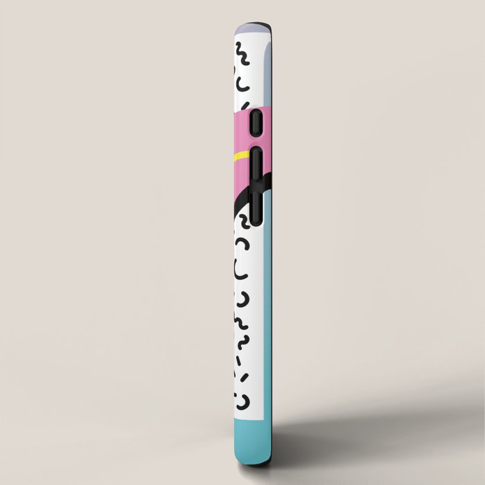 Memphis pattern 91 - 80s / 90s Retro iPhone Case Gallery Image 2