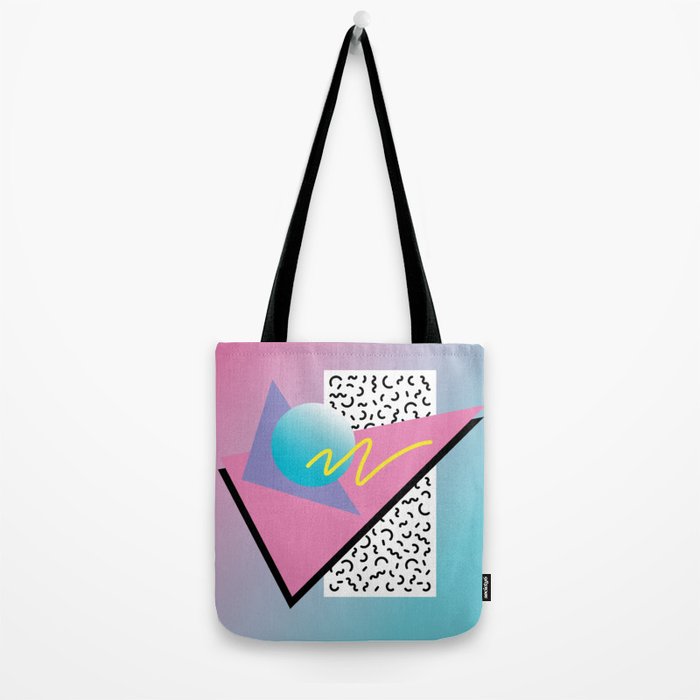 Memphis pattern 91 - 80s / 90s Retro Tote Bag Gallery Image 2