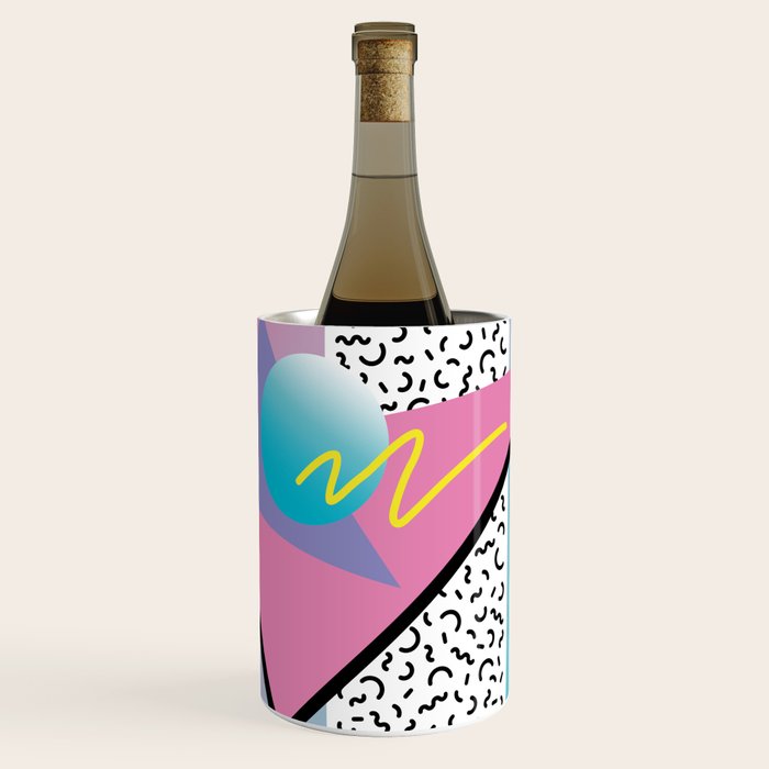 Memphis pattern 91 - 80s / 90s Retro Wine Chiller Gallery Image 1