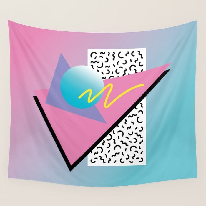 Memphis pattern 91 - 80s / 90s Retro Wall Tapestry Gallery Image 4