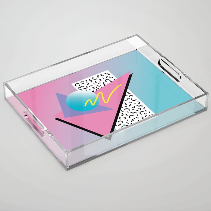 Memphis pattern 91 - 80s / 90s Retro Acrylic Tray Gallery Image 1