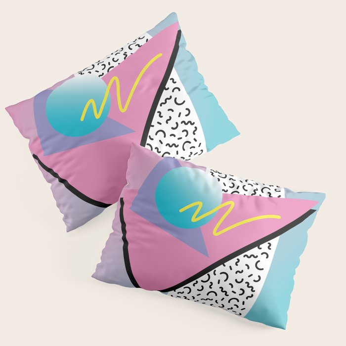 Memphis pattern 91 - 80s / 90s Retro Pillow Sham Gallery Image 1