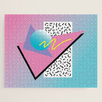 Memphis pattern 91 - 80s / 90s Retro Jigsaw Puzzle Gallery Image 1