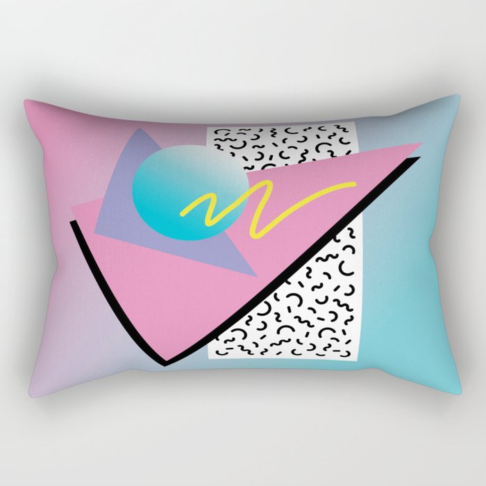 Memphis pattern 91 - 80s / 90s Retro Rectangular Pillow Gallery Image 1