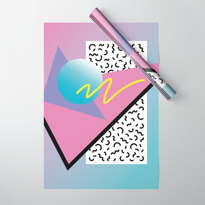 Memphis pattern 91 - 80s / 90s Retro Wrapping Paper Gallery Image 1