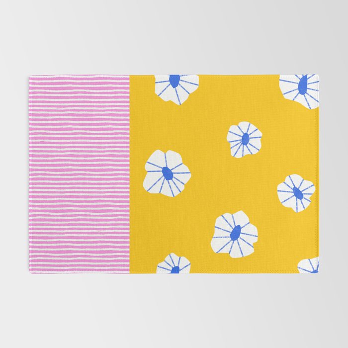 Scattered Flowers and Stripes Rug Gallery Image 2