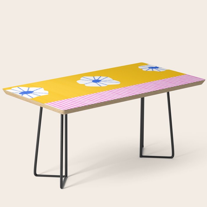Scattered Flowers and Stripes Coffee Table Gallery Image 1