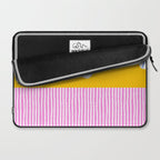 Scattered Flowers and Stripes Laptop Sleeve Gallery Image 2