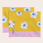 Scattered Flowers and Stripes Placemat Gallery Image 1