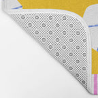 Scattered Flowers and Stripes Bath Mat Gallery Image 2