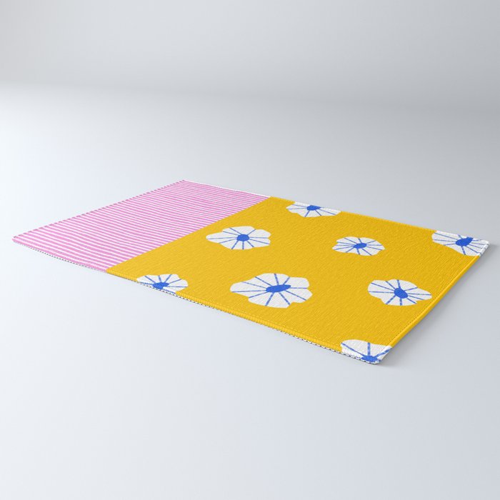 Scattered Flowers and Stripes Rug Gallery Image 3