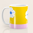 Scattered Flowers and Stripes Coffee Mug Gallery Image 3