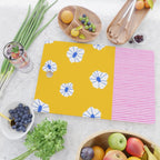 Scattered Flowers and Stripes Cutting Board Gallery Image 2