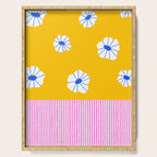 Scattered Flowers and Stripes Serving Tray Gallery Image 1