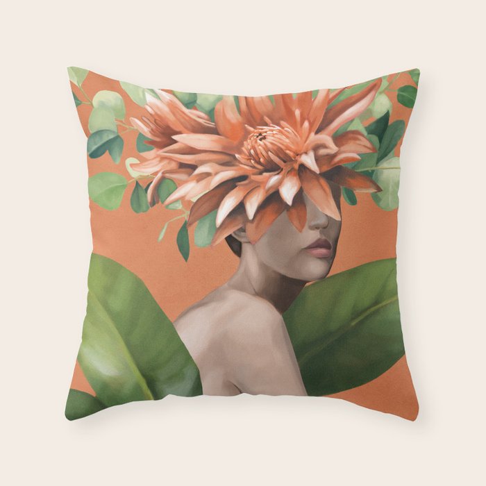 Veiled by Bloom 1 Throw Pillow Gallery Image 6