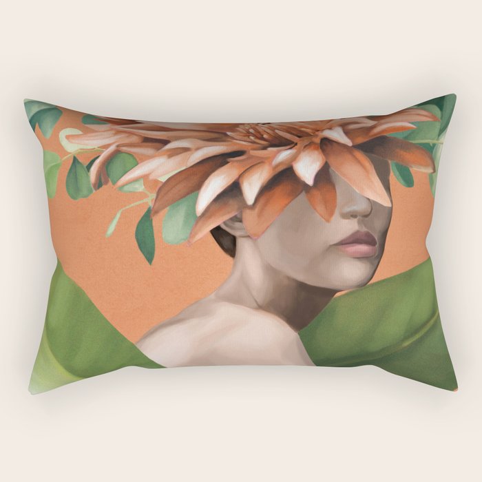 Veiled by Bloom 1 Rectangular Pillow Gallery Image 2