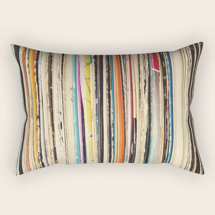 Record Collection Rectangular Pillow Gallery Image 2