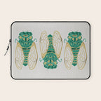 Cicada - Green & Gold Laptop Sleeve Gallery Image 1