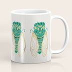 Cicada - Green & Gold Coffee Mug Gallery Image 1