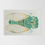 Cicada - Green & Gold Rug Gallery Image 2