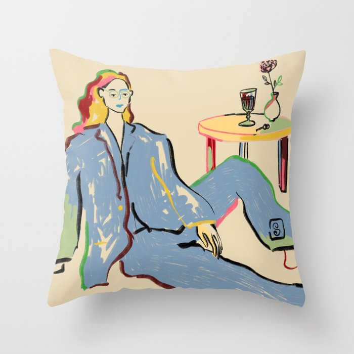 SOLITUDE Throw Pillow Gallery Image 1