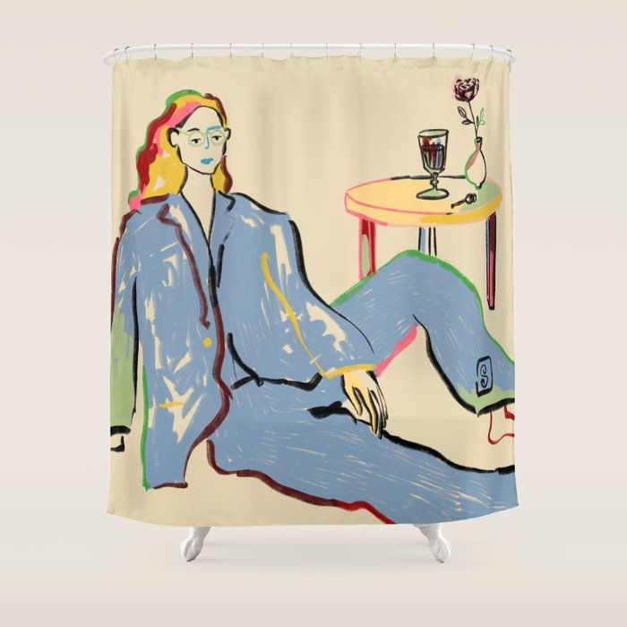SOLITUDE Shower Curtain Gallery Image 1