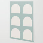 Minimal Arch - Sage & White Wallpaper Gallery Image 2