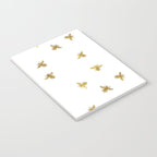 Gold Glitter Bees Pattern Notebook Gallery Image 3