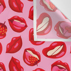 Fruity & Flirty Pattern on Light Pink Wall Tapestry Gallery Image 3