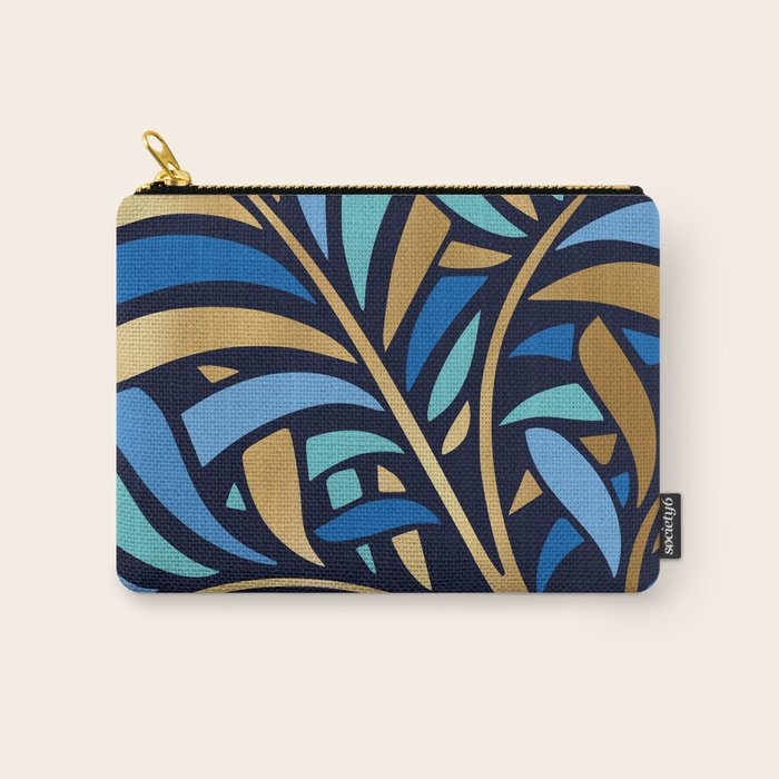 Decorative Floral Leaf Carry All Pouch Gallery Image 1