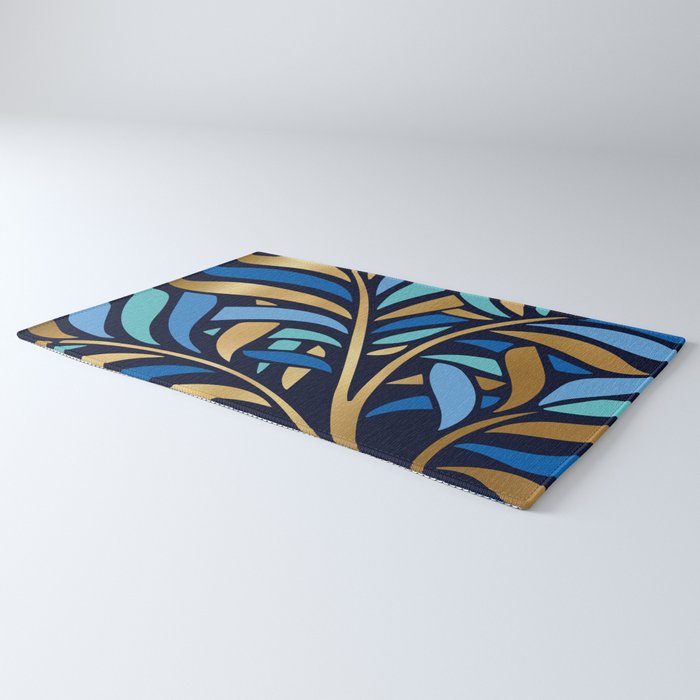 Decorative Floral Leaf Rug Gallery Image 3