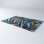 Decorative Floral Leaf Rug Gallery Image 3