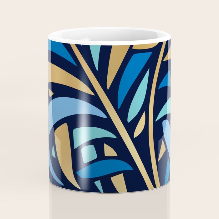 Decorative Floral Leaf Coffee Mug Gallery Image 4
