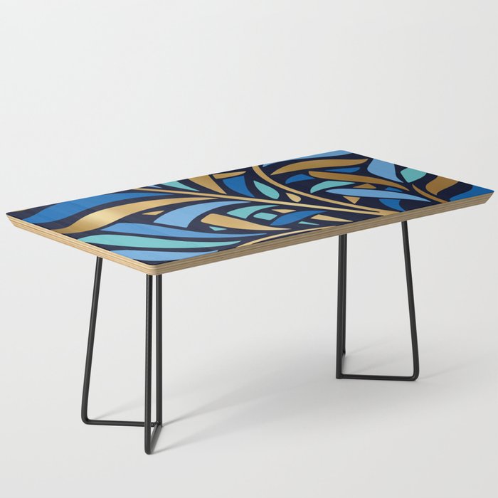Decorative Floral Leaf Coffee Table Gallery Image 1