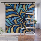 Decorative Floral Leaf Wall Mural Gallery Image 1