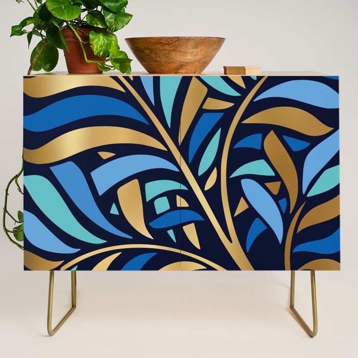 Decorative Floral Leaf Credenza Gallery Image 1