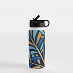 Decorative Floral Leaf Water Bottle Gallery Image 1