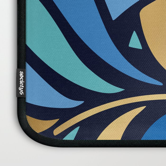 Decorative Floral Leaf Laptop Sleeve Gallery Image 3