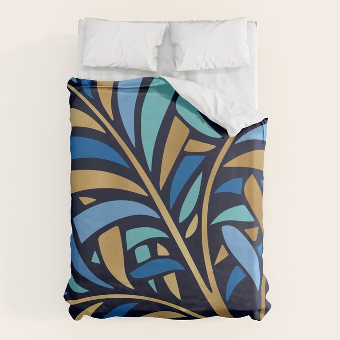 Decorative Floral Leaf Duvet Cover Gallery Image 6